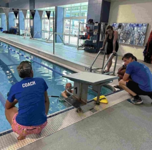 Endurance Edge coaches at swim in service